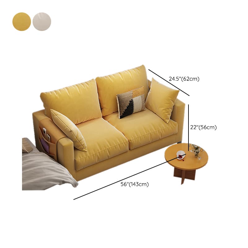 Scratch-immune Loveseat with Arm, Seating for 2, Receptacle Storage, Slipcover, and 2 Pillows - image 23