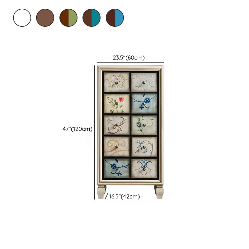 Modern Simple Style 3 Tiers/5 Tiers/4 Tiers Bachelor Chest/Console Dresser/Semainier in Solid+Manufactured Wood, Dyed Finish - image 19