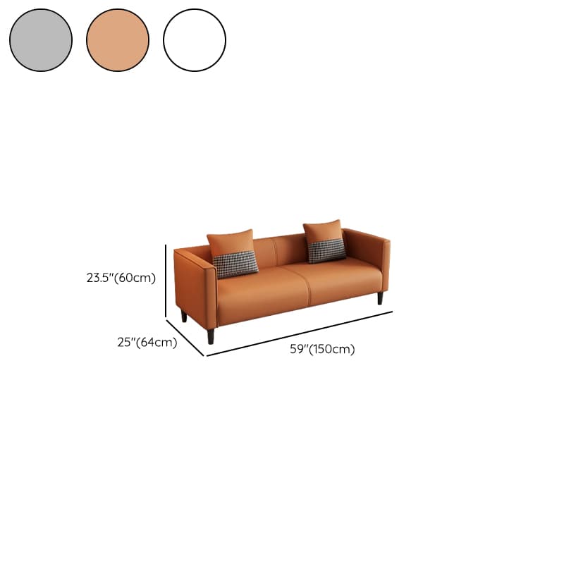 Elegant Sitting Room Sofa/Loveseat in Dove Grey, Tangerine, and Ivory with Solid and Manufactured Wood Construction - image 23