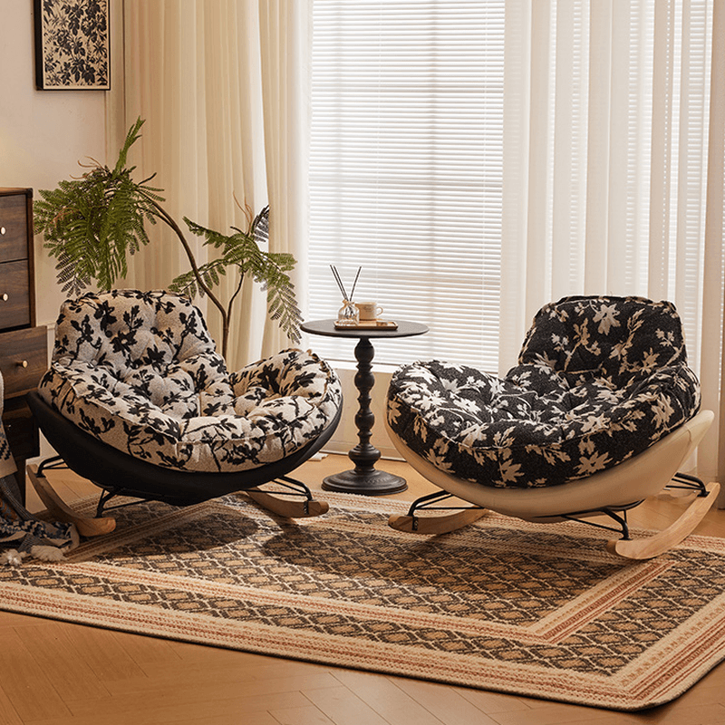Simple Scratch-tolerant Upholstered Porch Rocker: Padded - image 10