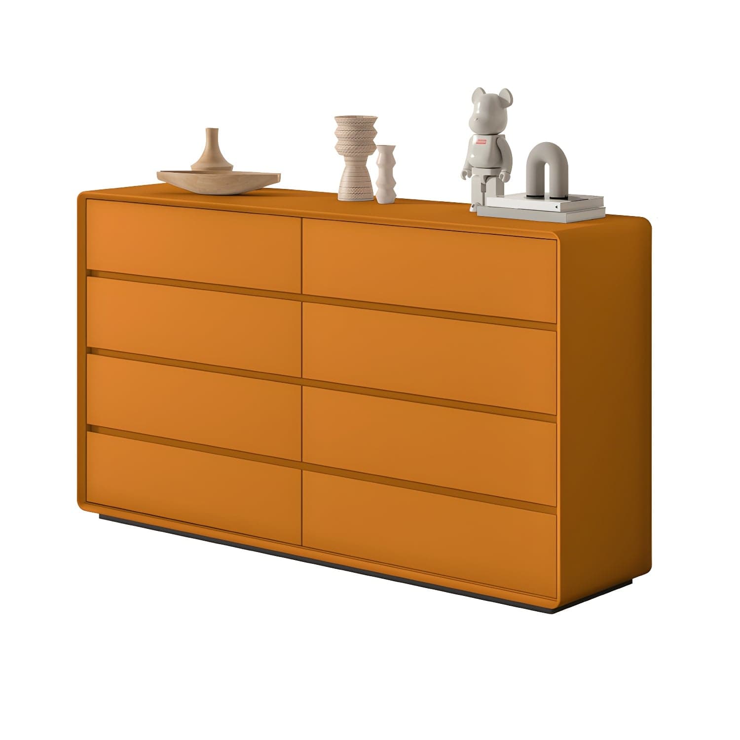 Modern Double Dresser with Drawers - Wood Finish, Horizontal Orientation, No Distressing - image 5