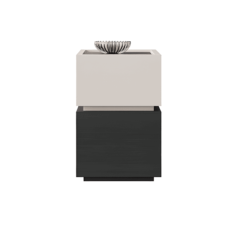 Organic Modern Nightstand With Drawer Organization featuring 2 Drawers and Particle Board Wood Countertop - image 7