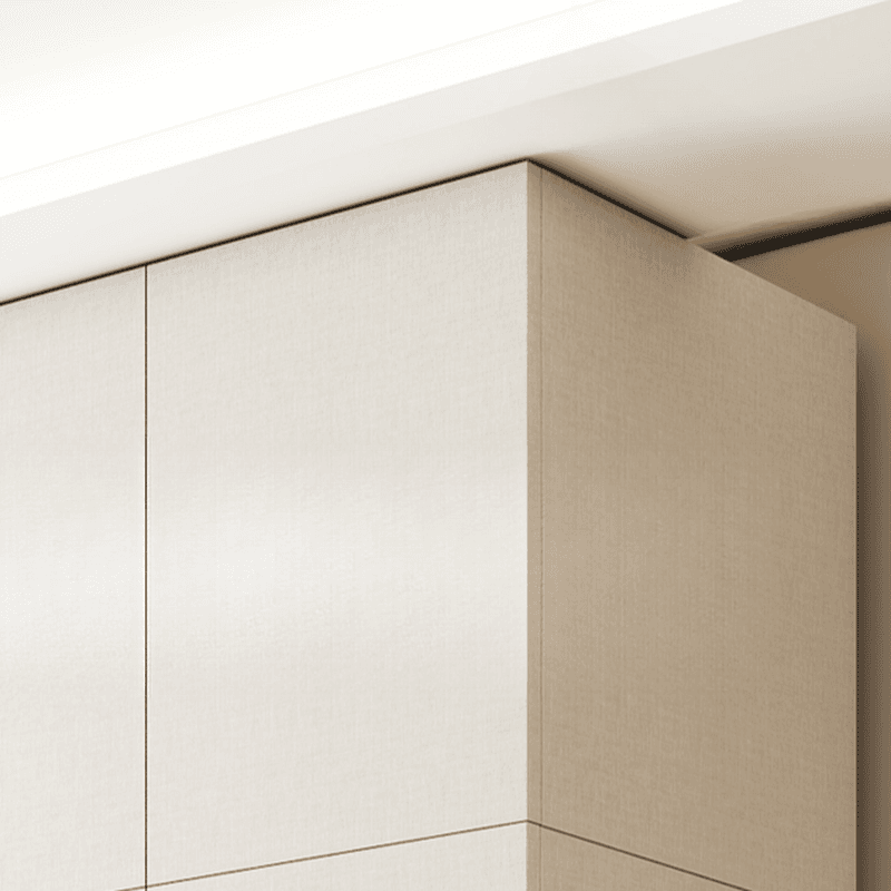 Minimalist Chalk Wooden Cabinet Armoire with Soft Close Drawer, Soft Close Door, Interior Shelves, and Clothing Rod - image 5