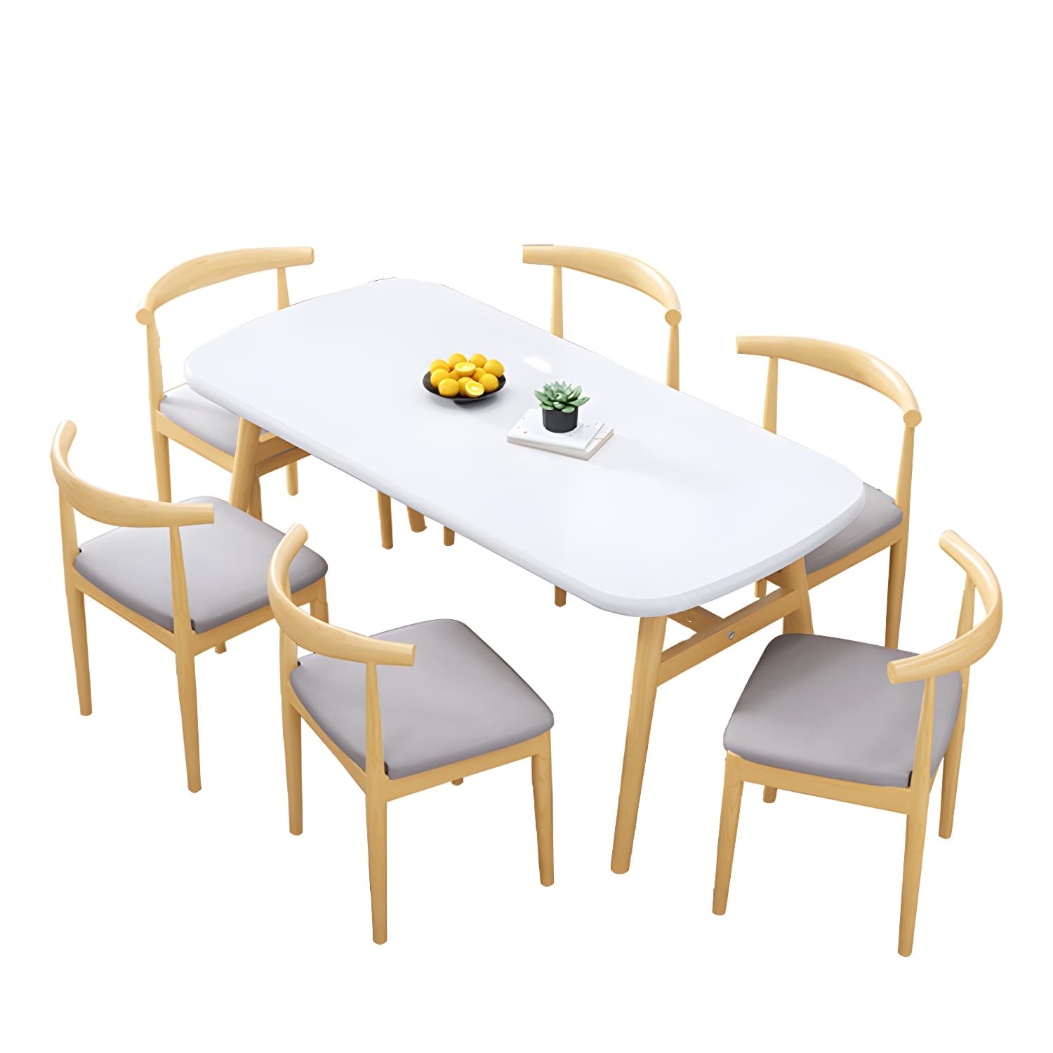 Modern Kitchen Wood Furniture of Standard Height Formal Dining Room Table Set - image 17