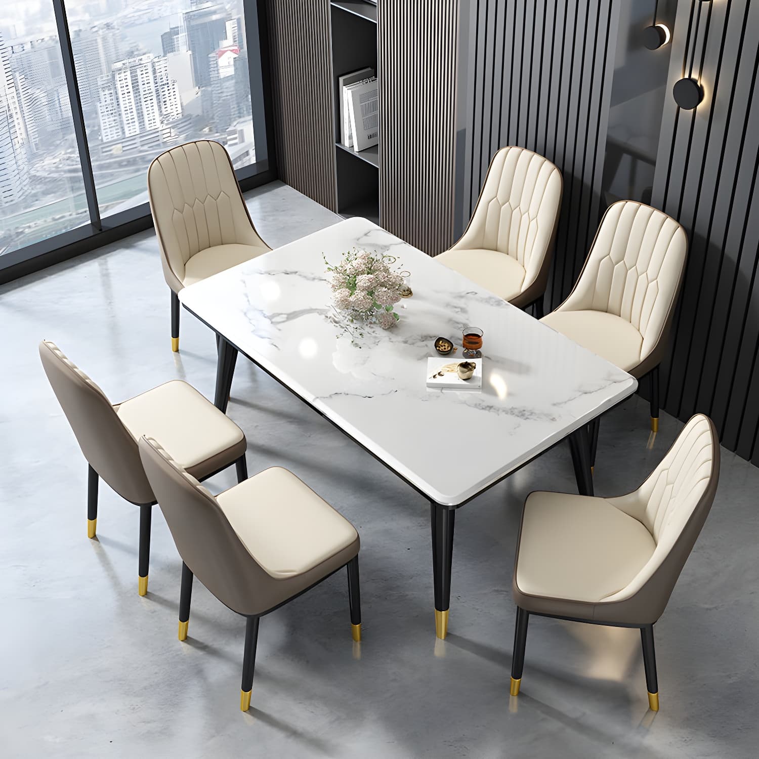 Nordic Style Kitchen Metal Dining Chair Dining Parsons Armless Side Chairs - image 10