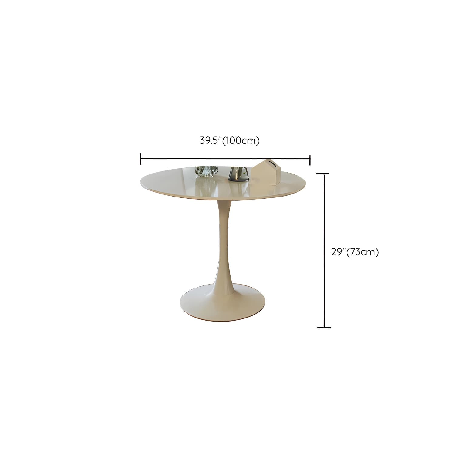 Tulip Dining Table Round Dining Table for Kitchen Dining Room - image 15