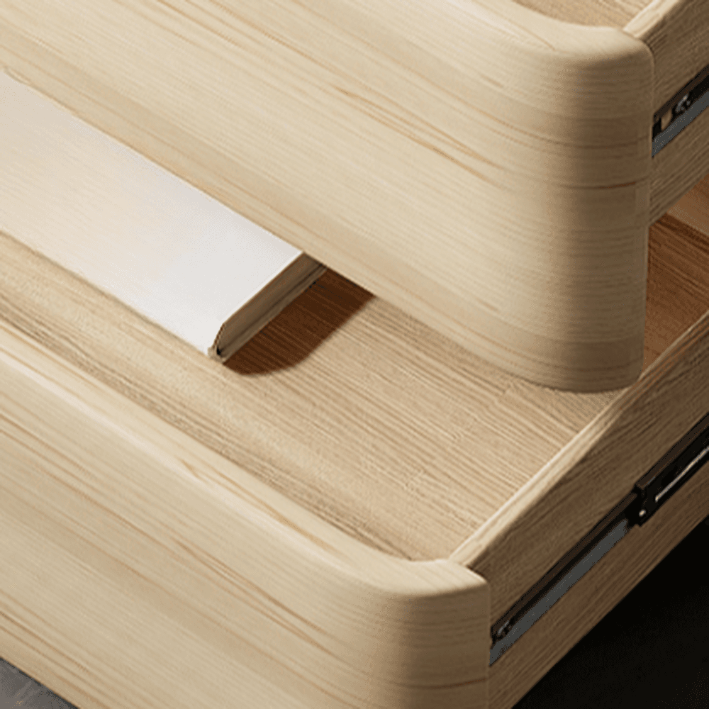 Artistic 2 Drawers Drawer Storage Bedside Table - image 11