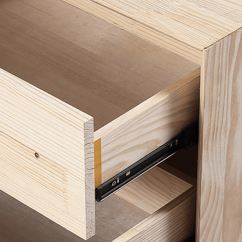 Stylish 2 Tiers Nightstand With Drawer Storage and Artificial Leather Countertop - image 14