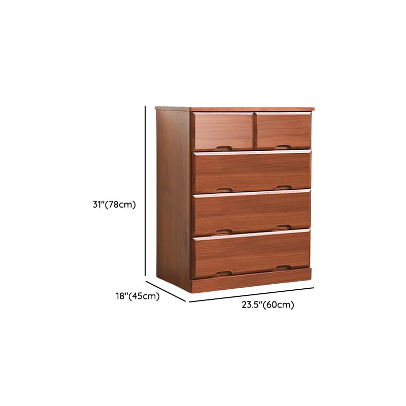 Sepia Minimalist Raw Wood Lingerie Chest/Dresser Vanity Combo with Multiple Drawers in Vertical/Horizontal Orientation - image 12