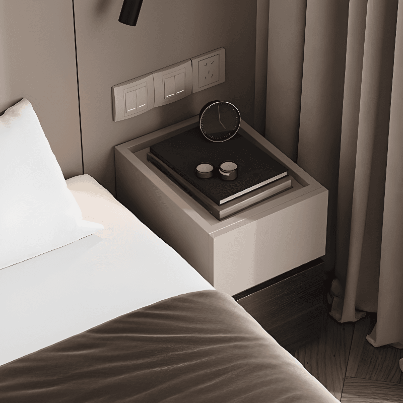 Organic Modern Nightstand With Drawer Organization featuring 2 Drawers and Particle Board Wood Countertop - image 13