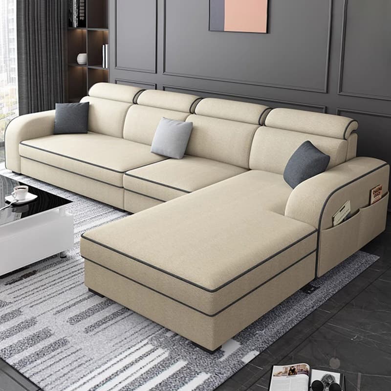 Square Arm Sectional Sofas with Adjustable Pillows and Storage - image 17
