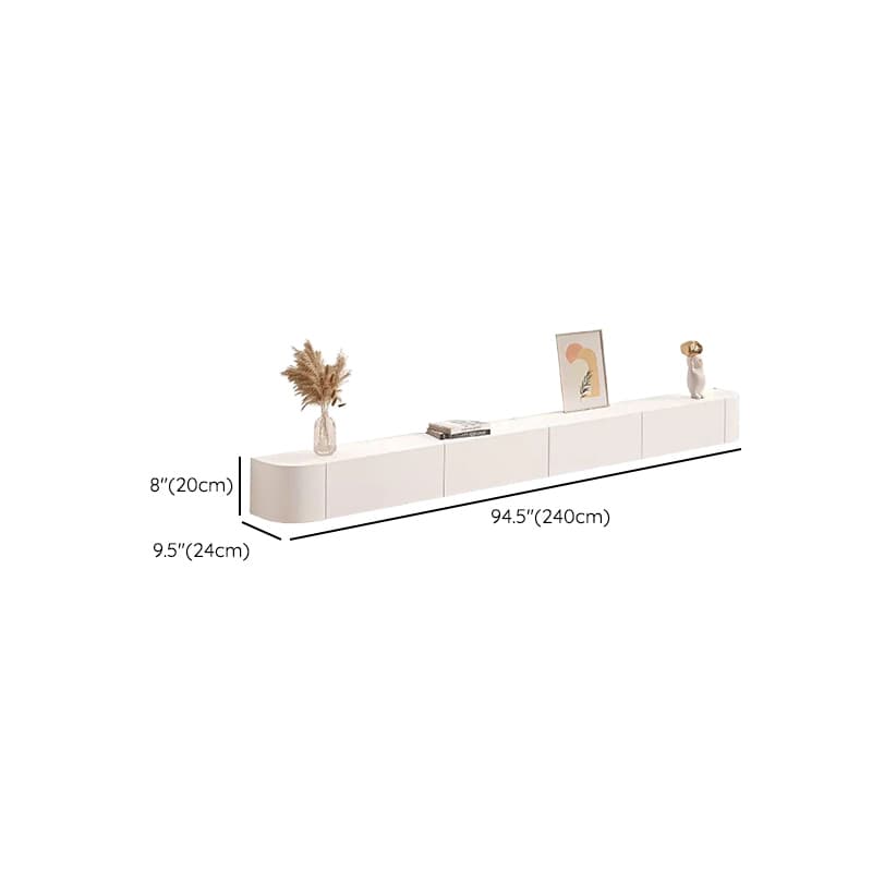 Wall Hanging Stone Countertop TV Stand for Parlor with 2 Doors - image 14