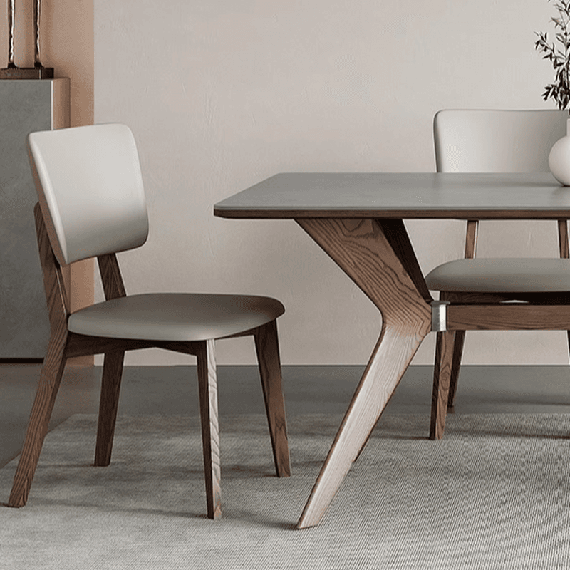 Slate Stone Dining Table Set for 6 People in Dove Grey - image 8