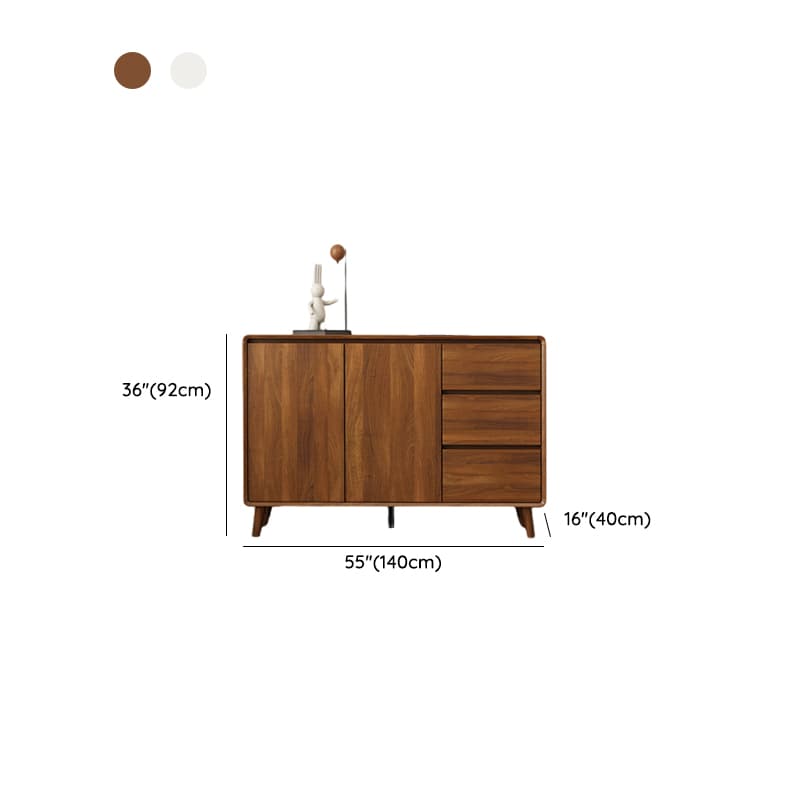 Ground Sideboard with 3 Drawers, Cupboard, Standard/Narrow Size, Timber Countertop, Adjustable Shelving, and 2 Doors/1 Door - image 19