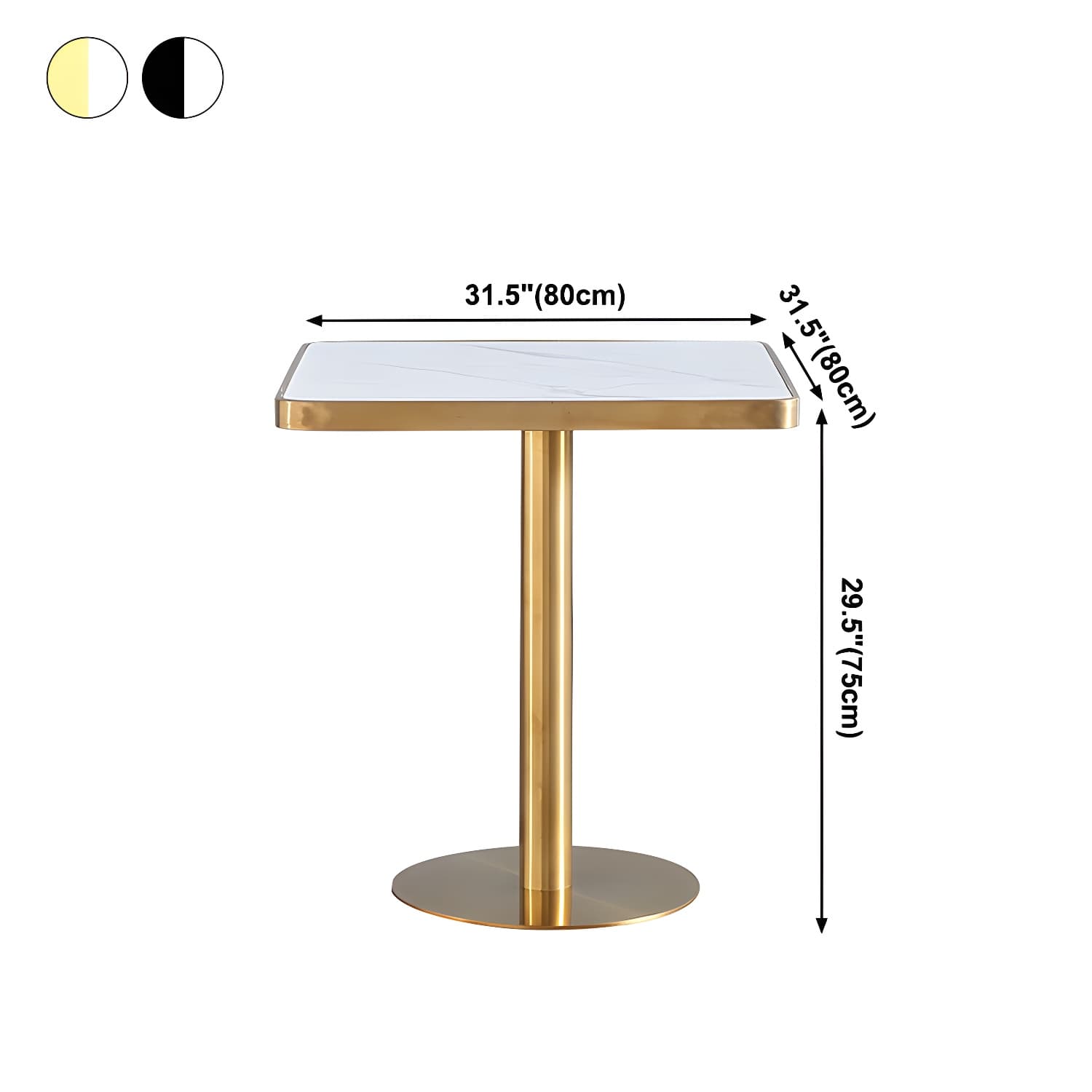 Sintered Stone Three-Color Dining Table Luxury Tulip Base Table for Dining Room - image 21