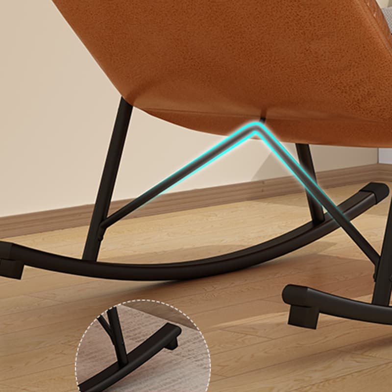 Chic Indoor Modern Rocking Chair - Upholstered, with Tuft and Track Arms, Seats One - image 15