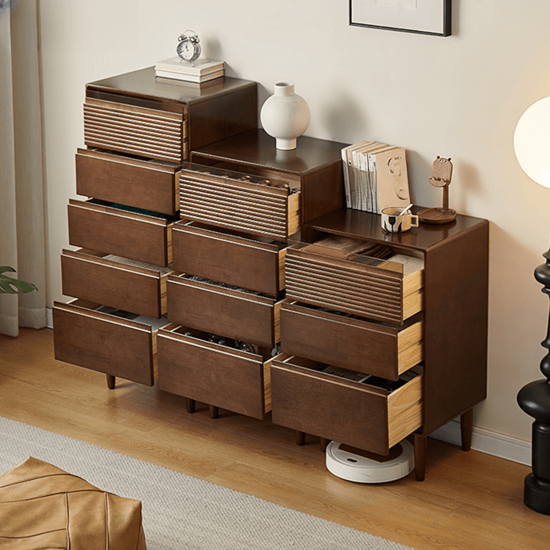 Minimalist Cube Double Dresser in Natural Wood - image 6