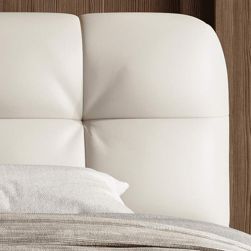 Beige Solid Color Storage Bed with 3 Storage Boxes, Pine Wood Frame, and Button-tufted Design for Living Room - image 3