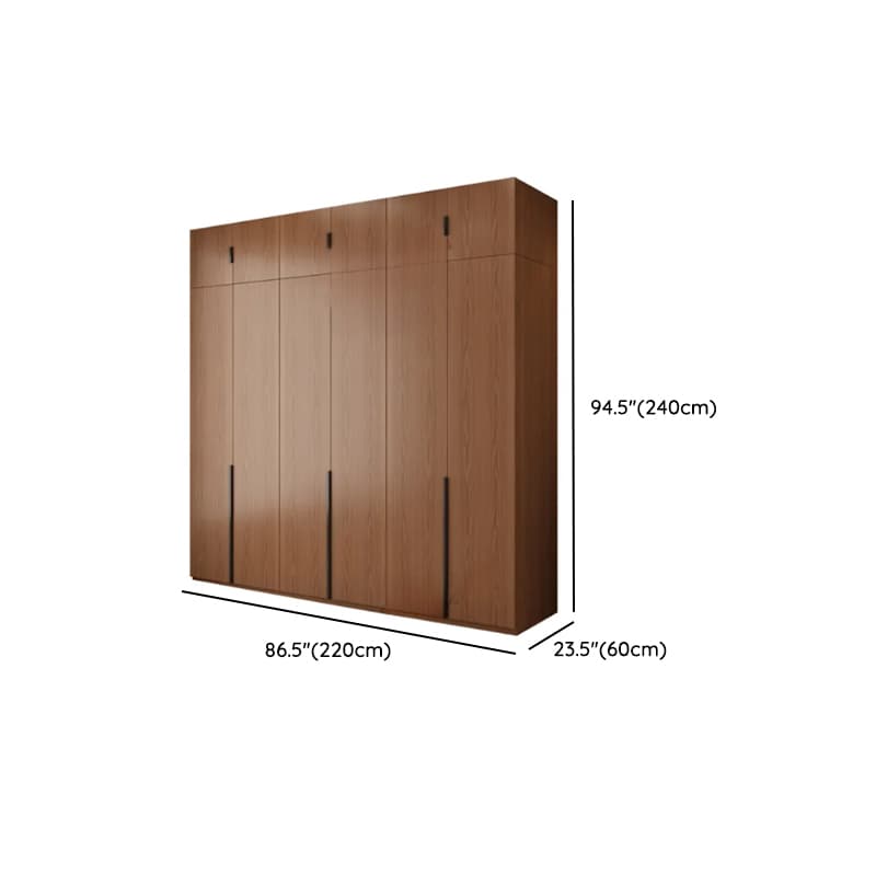 Acorn Modish Natural Wood Wardrobe Closet with Interior Shelves and Clothing Rod - image 14