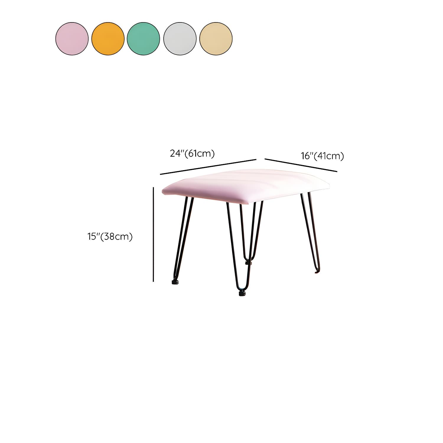 Modern Rocker Chair Upholstered with Dark legs Glider for Living Room - image 29