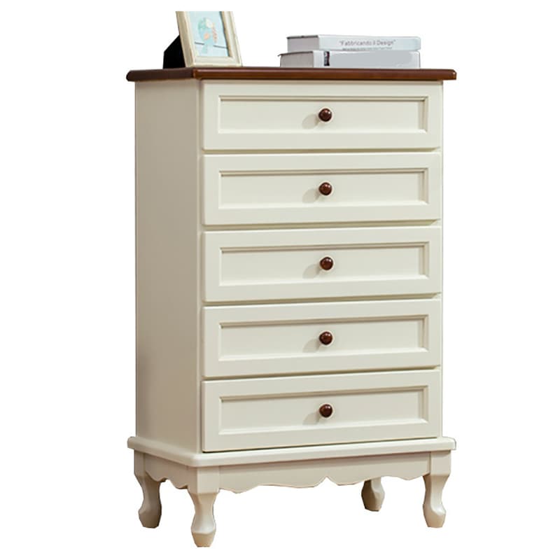 Solid Wood Countertop Storage Chest Traditional Style with Drawers - image 5