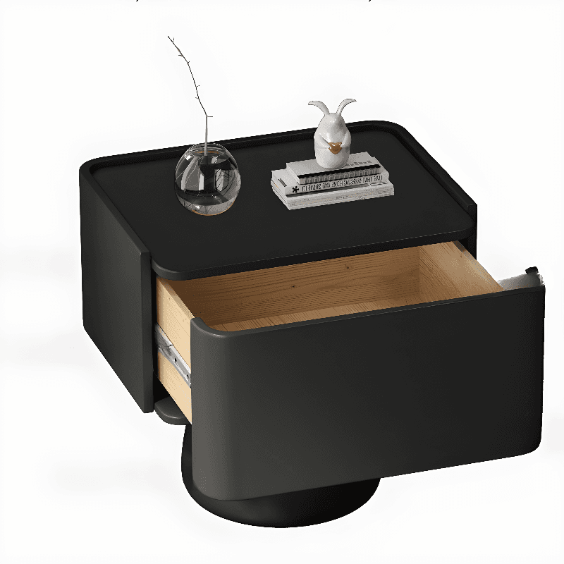 Trendy Drawer Storage Bedside Table with 1 Drawer and Pine Wood Countertop - image 9
