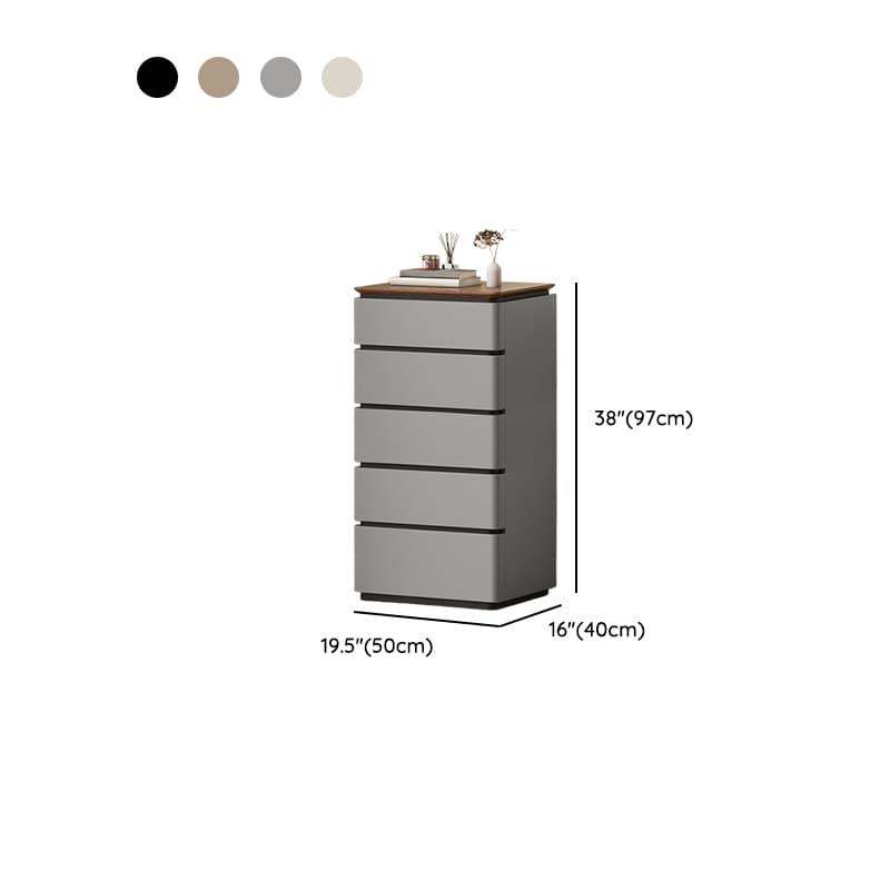 Casual Raw Wood Bachelor Chest/Semainier with 5/4/3 Drawers in Vertical Orientation - image 18