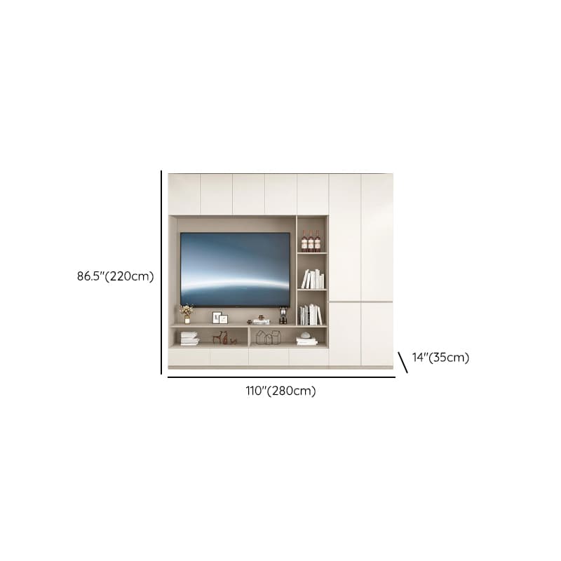 Rectangular Entertainment Center with Hutch, 2 Bookcases, Bridge, and Hutch Included - image 10