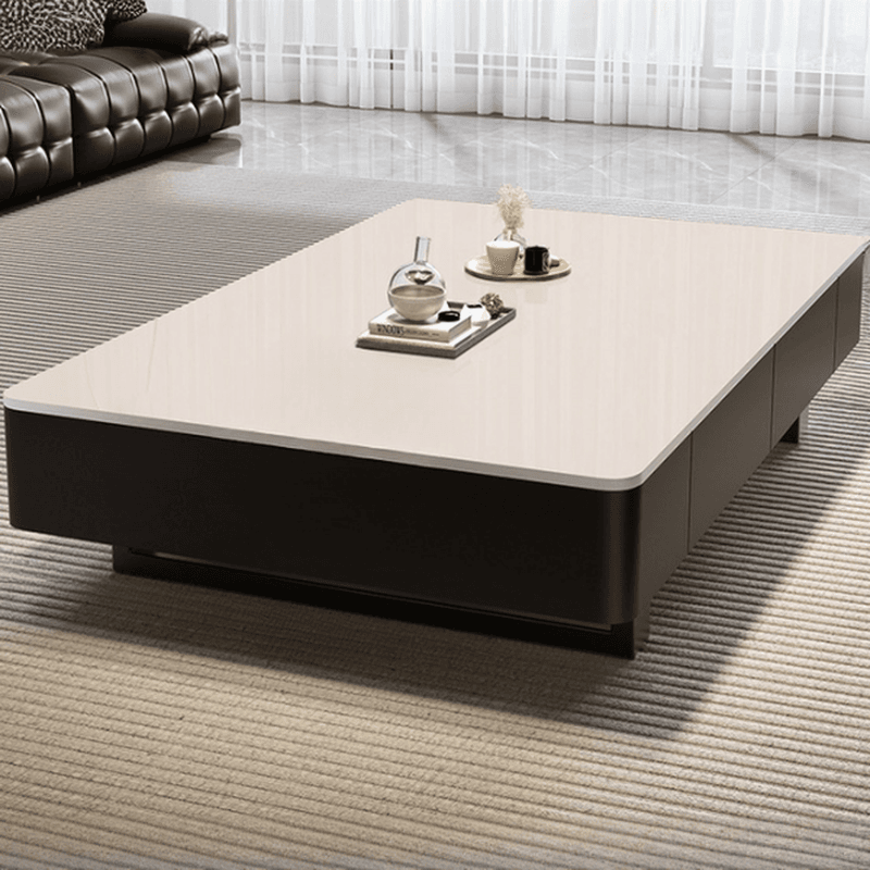 Rectangular Sledging Side Table with 2 Drawers - image 3