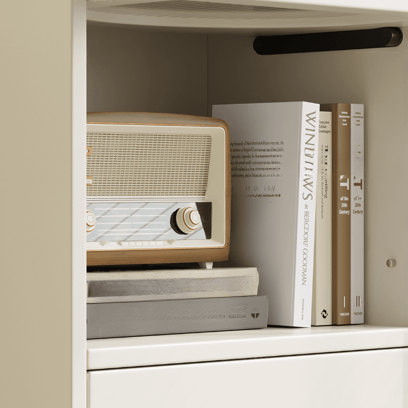 Casual Style Combo Dresser with Shelves for Sleeping Quarters - image 3