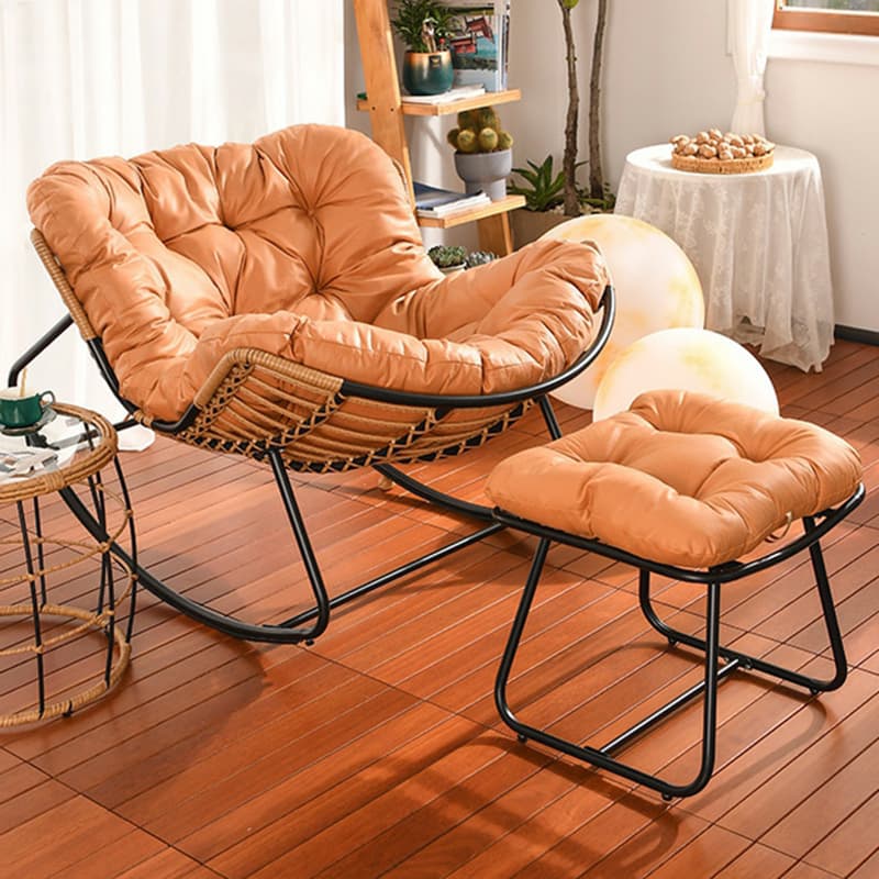 Ergonomic and Stationary Cotton Nursery Recliner with Back - image 6