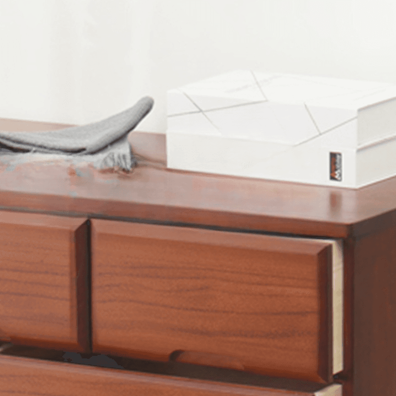 Sepia Minimalist Raw Wood Lingerie Chest/Dresser Vanity Combo with Multiple Drawers in Vertical/Horizontal Orientation - image 7