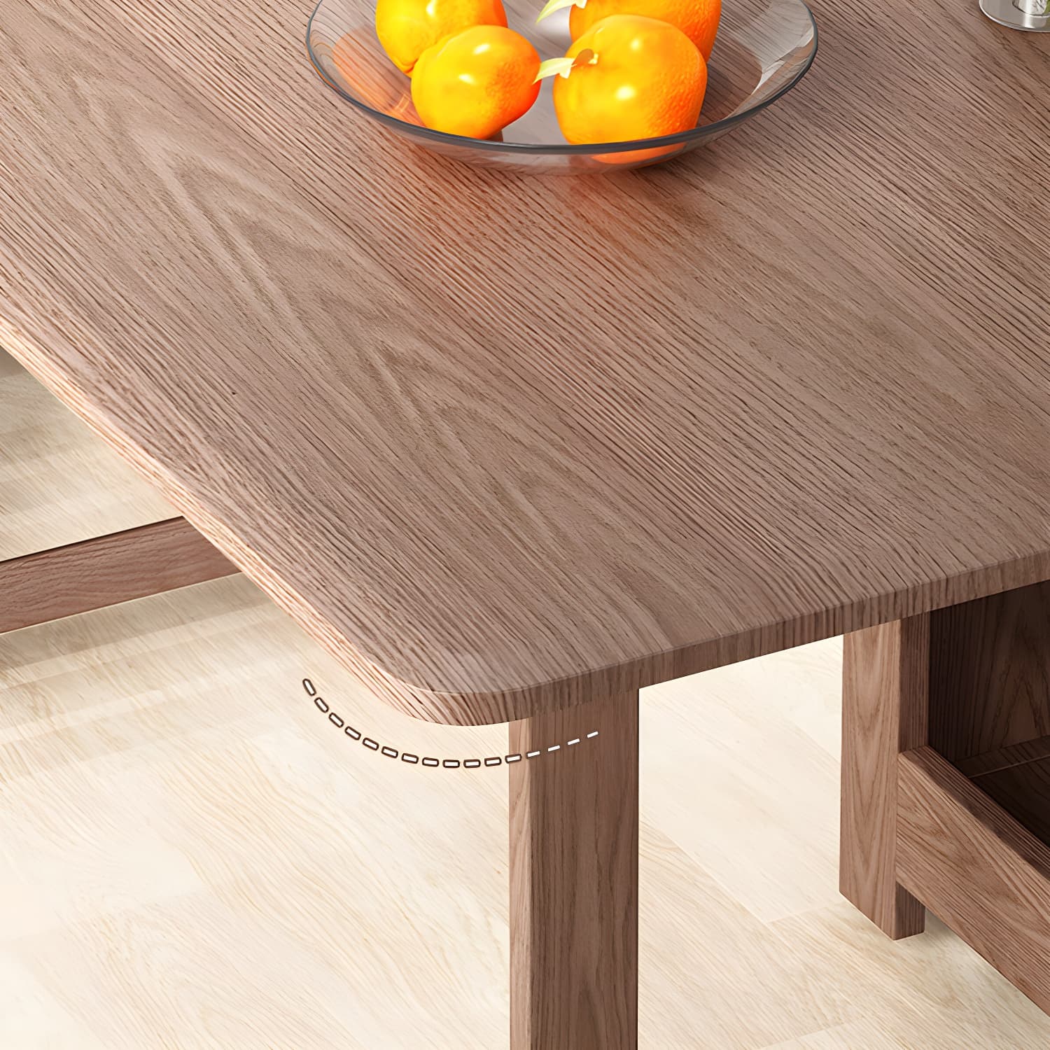 1/3/5/7 Pieces Modern Solid Wood Multi Purpose Folding Dining Set for Home - image 10