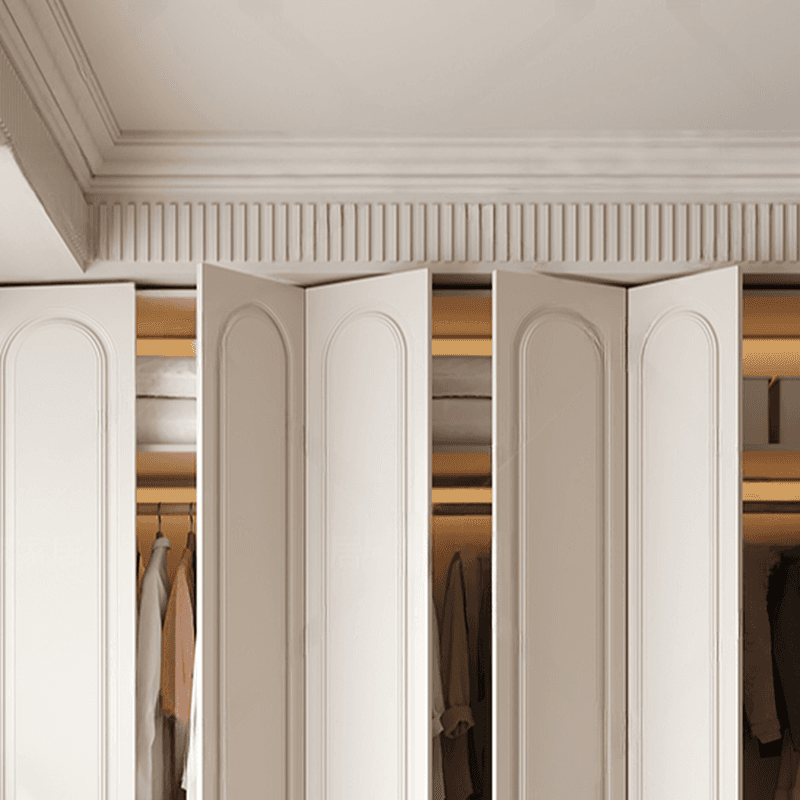 Minimalist Manufactured Wood Independent Almirah with Soft Close Drawer, Interior Shelves, and Clothing Rod - image 5