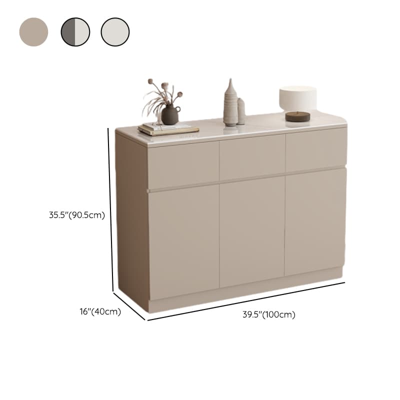 Sideboard with 4 Drawers/3 Drawers/2 Drawers, Narrow/Standard Size, Drawers Storage, Sintered Stone Countertop, Alterable Shelf, 4 Doors/3 Doors/2 Doors, and Tabletop - image 14