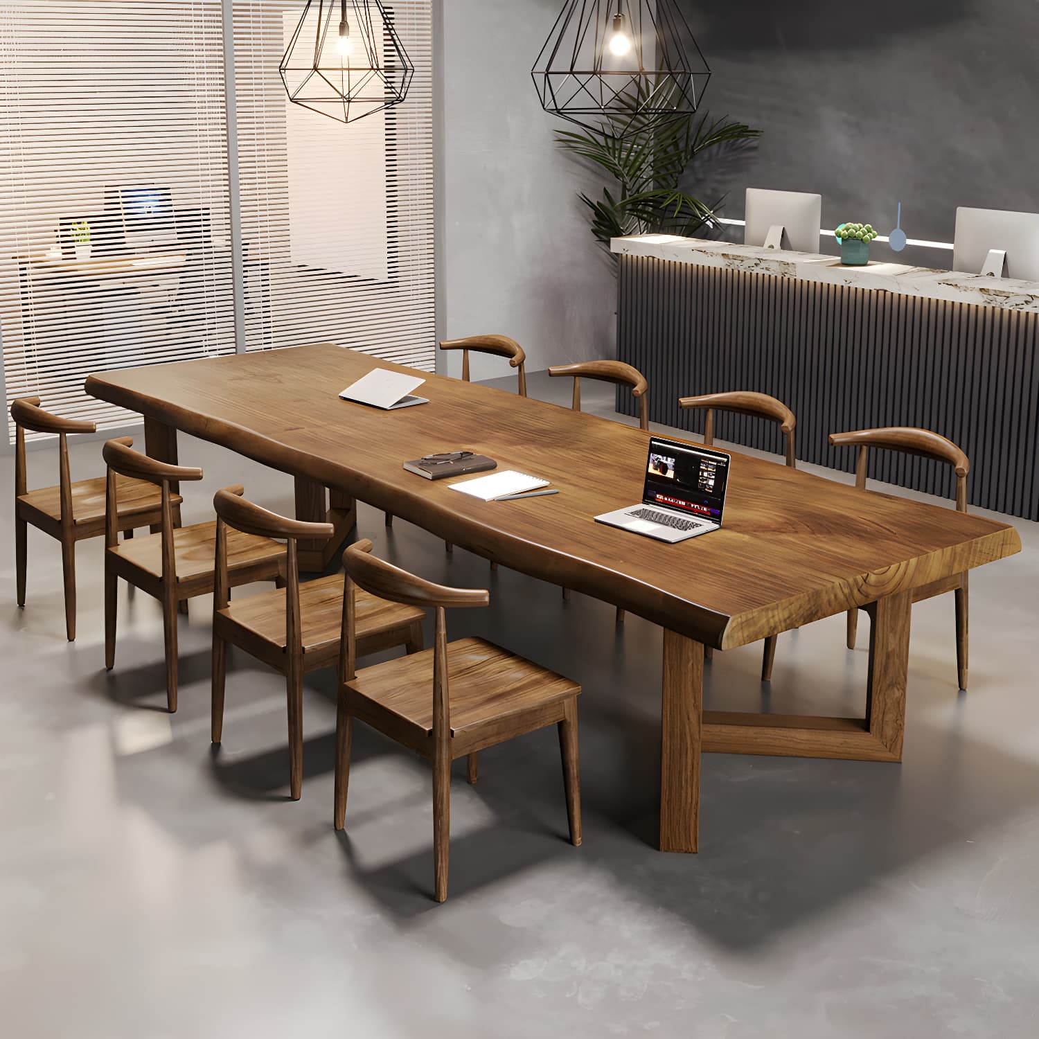 Modern Rectangle Wood Dining Table 1/4/9 Pieces Dining Set for Dining Room - image 11
