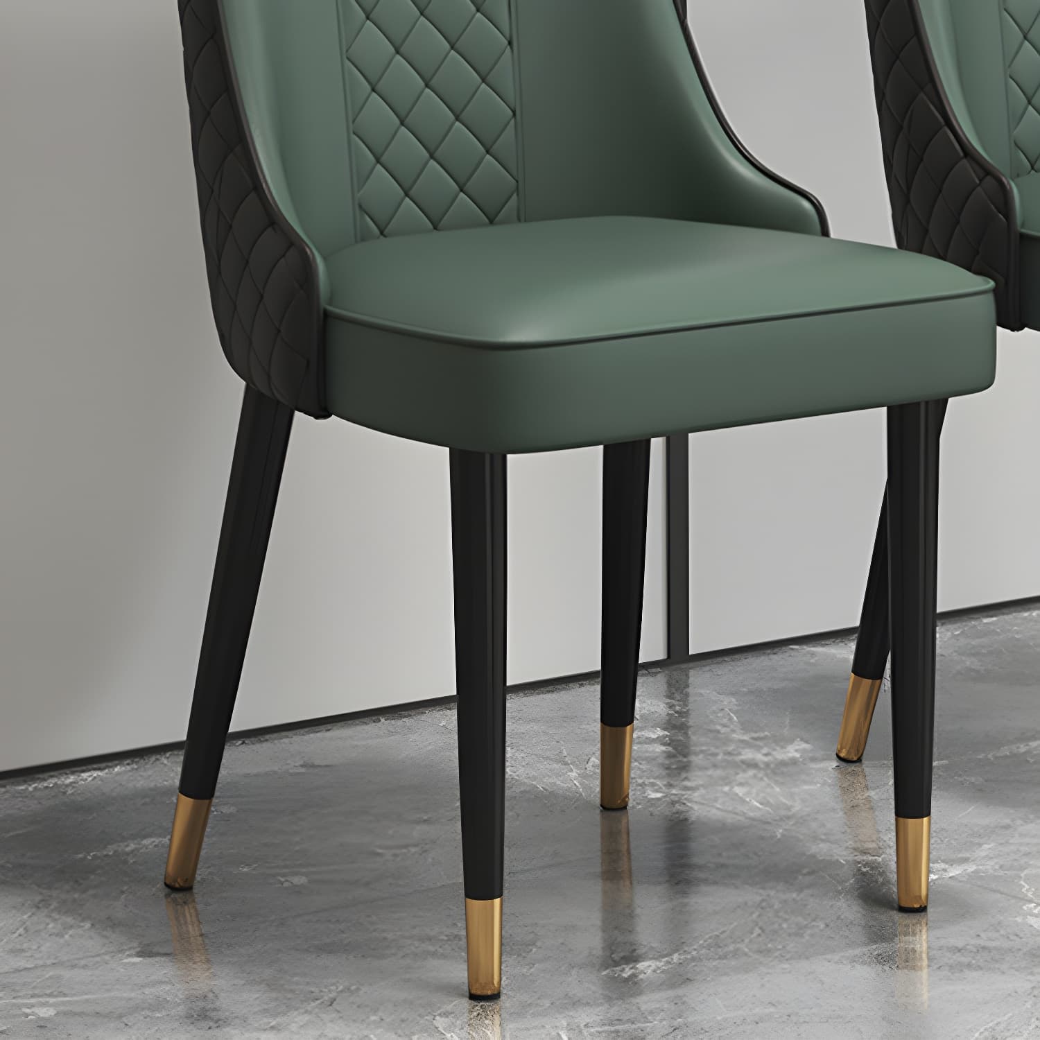 Glam Style Side Chair Leather Parsons Indoor Dining Chair for Living Room - image 17