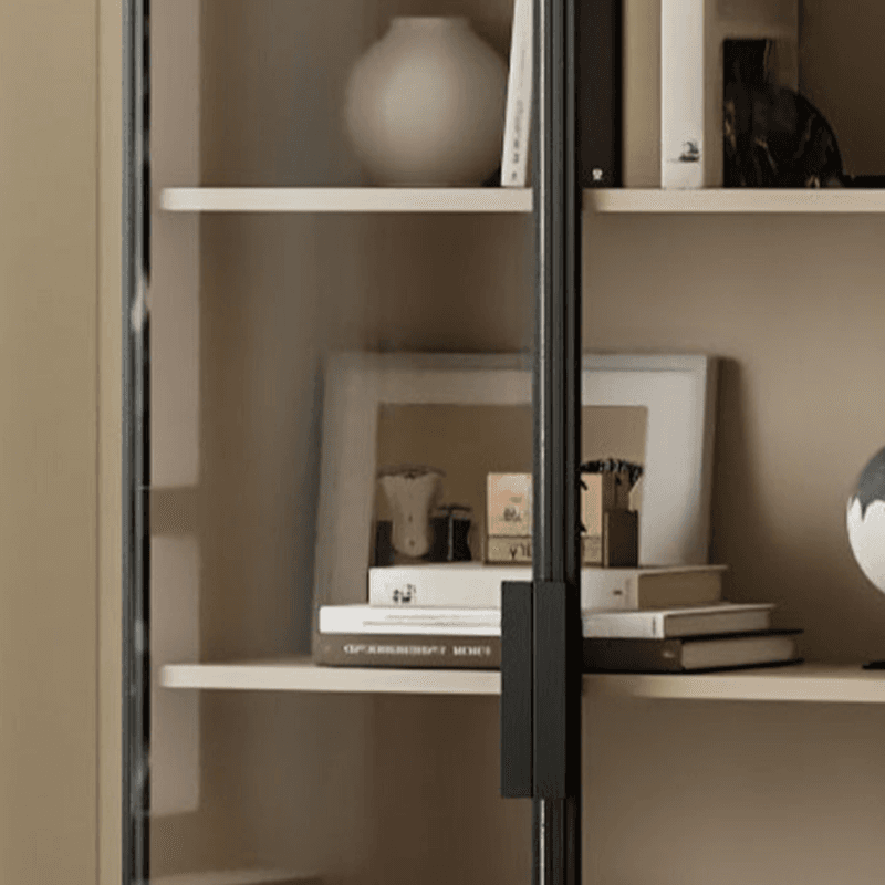 Detached Accent Cabinet with Damp-proof, Scratch-immune Glazed Door, Grip Bars in Chalk, and Soft Close Drawer - image 4