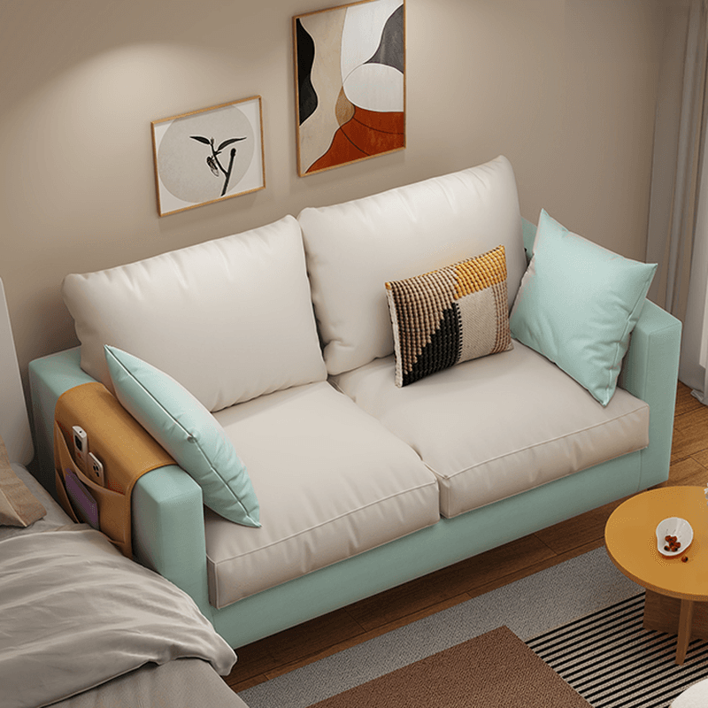 Scratch-immune Loveseat with Arm, Seating for 2, Receptacle Storage, Slipcover, and 2 Pillows - image 7