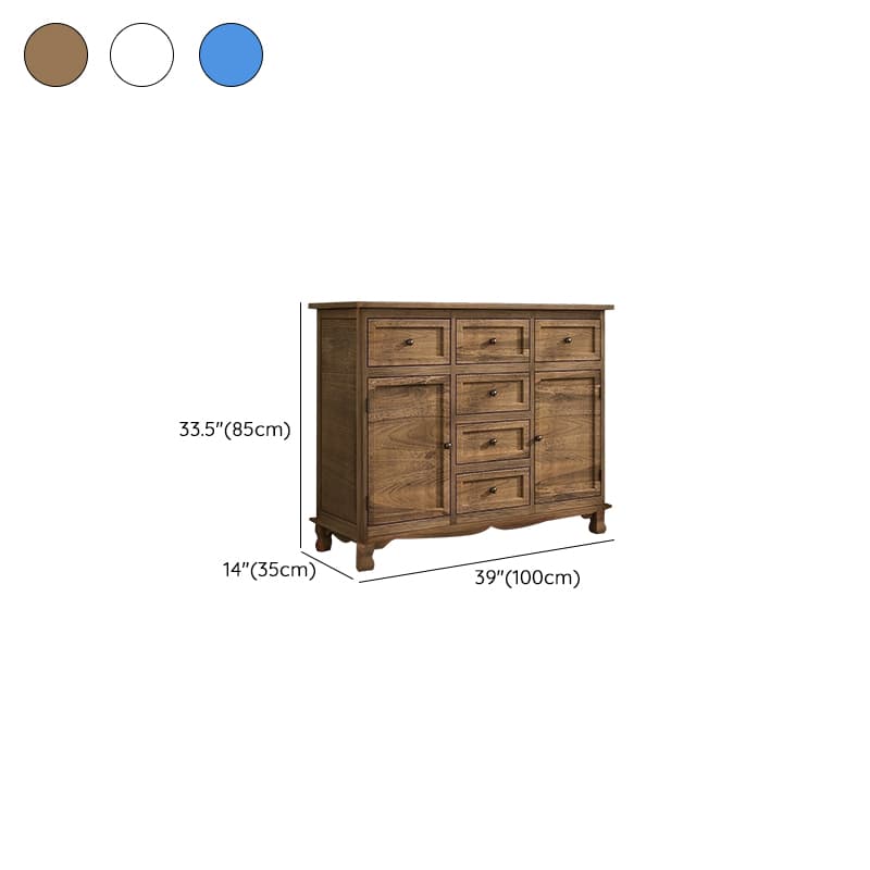 Modern Wooden Bachelor Chest with Vertical Drawers with Drawers - image 20