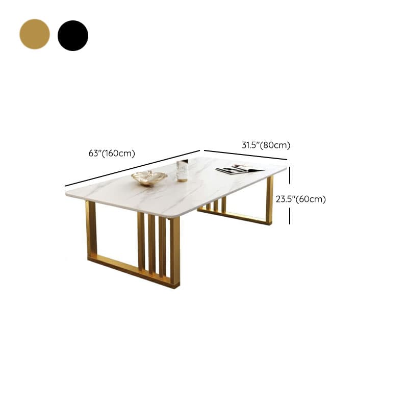 Lavish/Mission Style White Sintered Stone Geometric Figure Single Side Table with Sledge Base - image 9