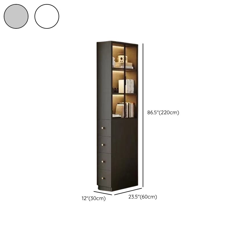 Detached Reclaimed Wood Utility Cabinet with Soft Close Drawer & Locker, Drawer Bars & Glass-panel Door - image 11