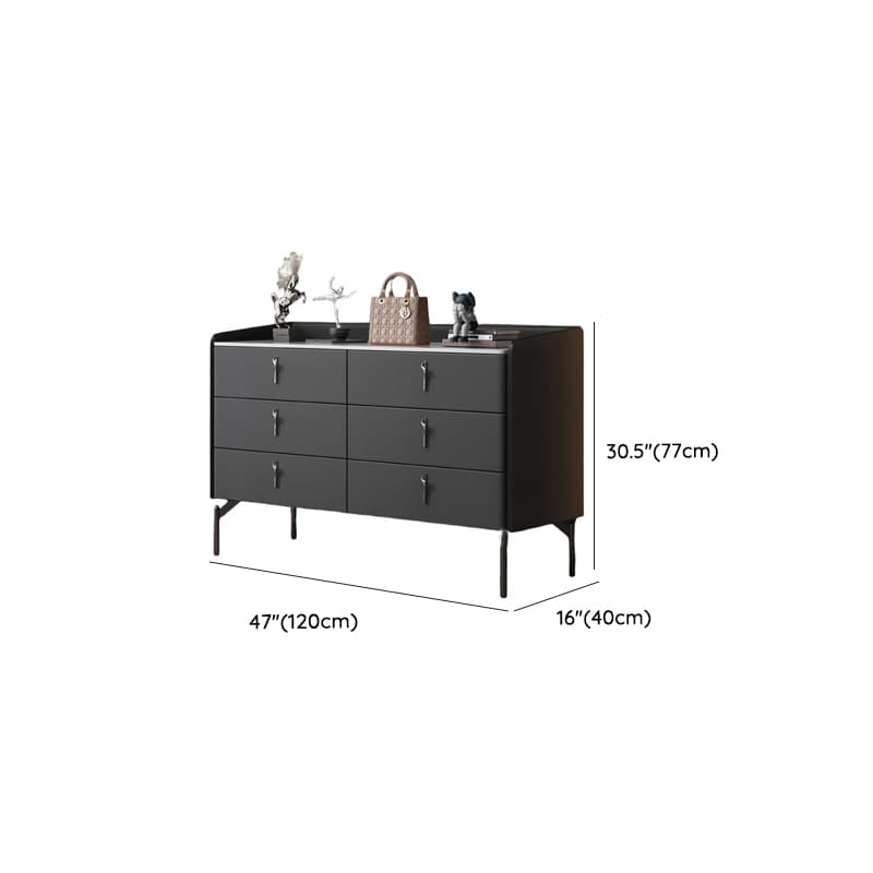 Modern Simple Style Stone Double Dresser/Bachelor Chest, Horizontal/Vertical - image 21