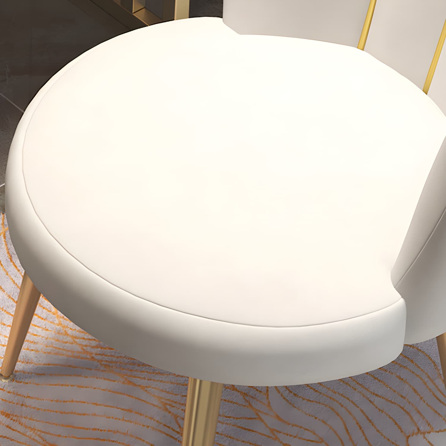 Scandinavian Style Velvet Armless Dining Chair Solid Back Single Dining Chair - image 13