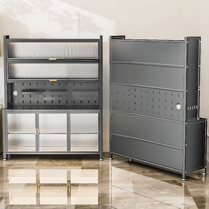 Modern Alloy Kitchen Storage, Alterable Shelf & Functional Storage Cabinet, 4 Doors/3 Doors/5 Doors, Standard - image 4