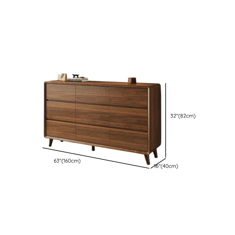 Cocoa Simple Double Dresser/Bachelor Chest Oak Wood with 8/6/5 Drawers Horizontal/Vertical - image 15