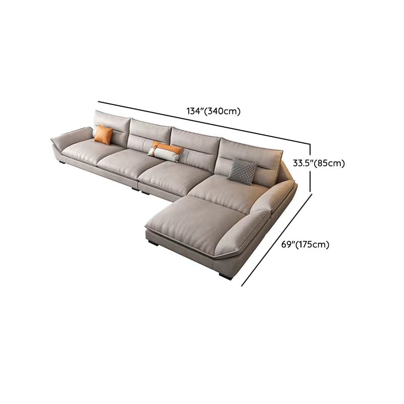 Functional L-Shape/Straight Sofa Couch/Sofa Recliner for Parlor with Reversible/Horizontal Orientation and Concealed Support - image 20