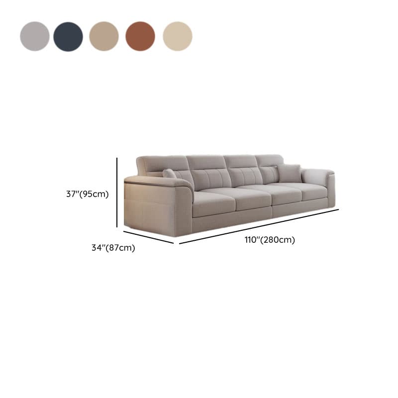 Modish Solid Color Standard Sofa in Light Gray/Light Brown/Beige for 6-Seater/5 Person/4-seater - image 13