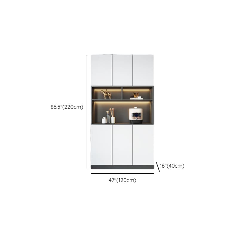 Standard/Wide Chalk 3 Drawers Closet 2 Shelves/1 Shelf Glass Doors Functional Storage Cabinet Sideboard - image 14