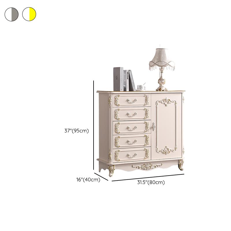 Contemporary Lumber Horizontal Wardrobe Combo with Hutch and 3 Interior Shelves - image 18
